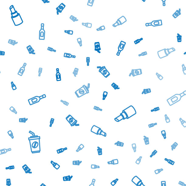 设置线咖啡杯去口红和香槟图片下载