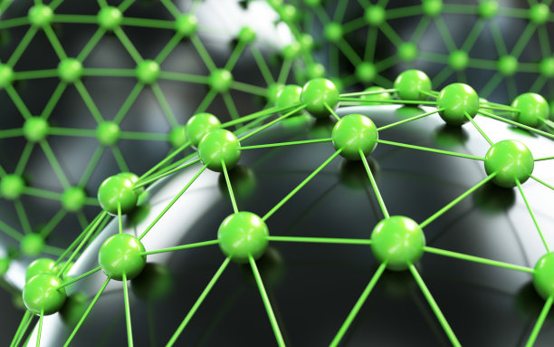 绿色的点和线图片下载