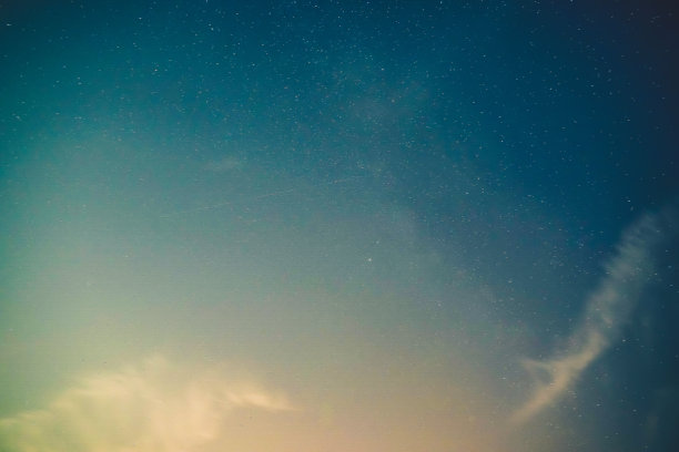 德国美丽的夜空。图片下载