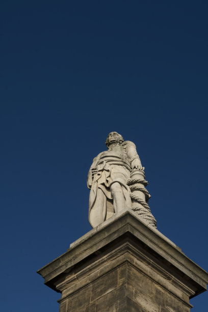 在泰恩茅斯的科林伍德勋爵雕像图片下载