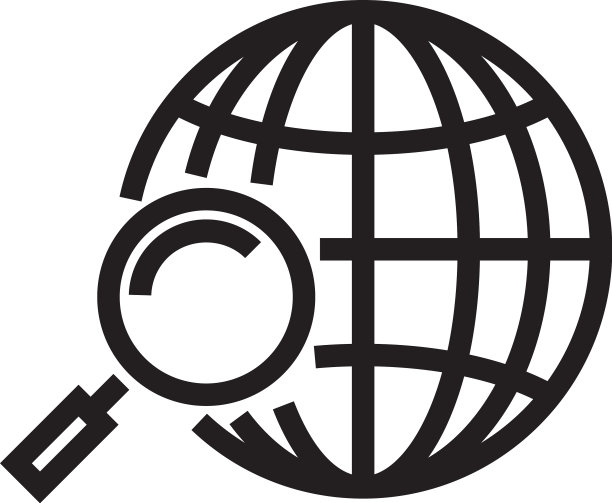 放大镜下的地球图片下载