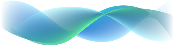 蓝色波浪与光滑绿色混合半图片下载