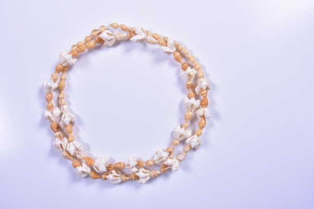 圆形波利尼西亚项链的边界或框架图片下载