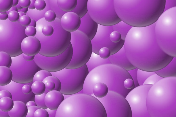 3D组紫色气泡图片下载