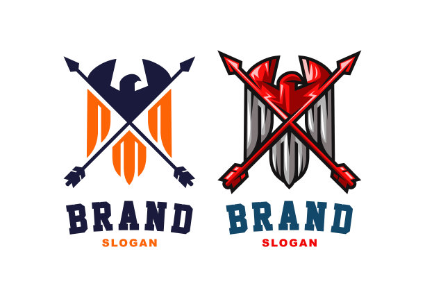 标志鹰箭头矢量插图模板适合任何行业图片下载