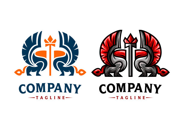 标志翼狮矢量插图模板适合任何行业图片下载