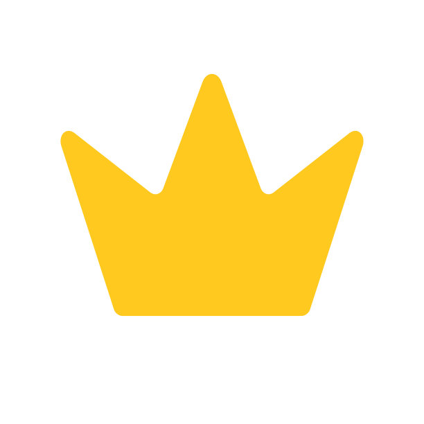 一个简单的皇冠图标。排名和国王图标。向量。图片下载