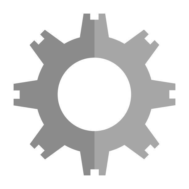 现实的齿轮图标。设置和调整。向量。图片下载