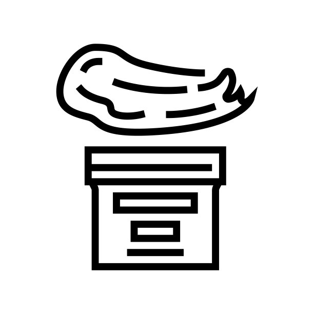 羊毛脂羊毛蜡线条图标矢量图图片下载