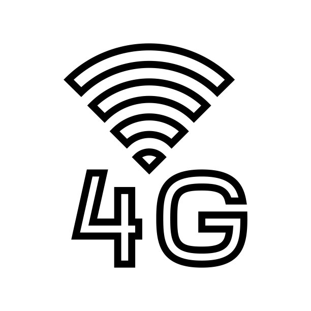 4g Internet networking line图标矢量插图图片下载