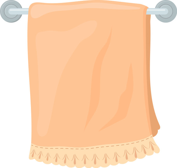 毛绒绒毛巾挂软布卡通纺织品图片下载