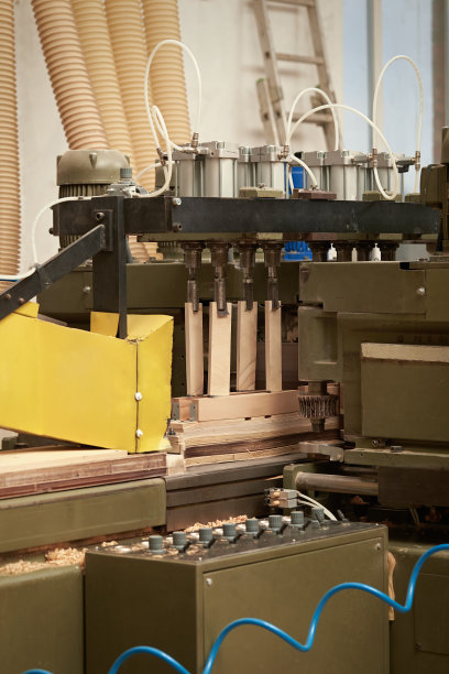 垂直特写碎片的一个木工机器。图片下载