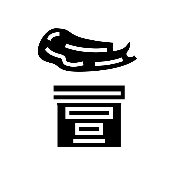 羊毛脂羊毛蜡字形图标矢量插图图片下载