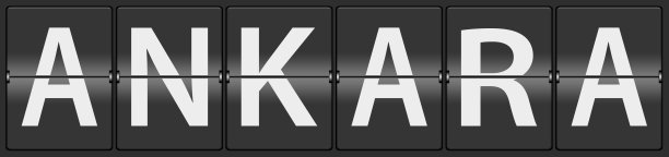 安卡拉机场翻转面板图片下载