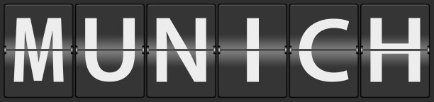 慕尼黑机场翻转面板图片下载