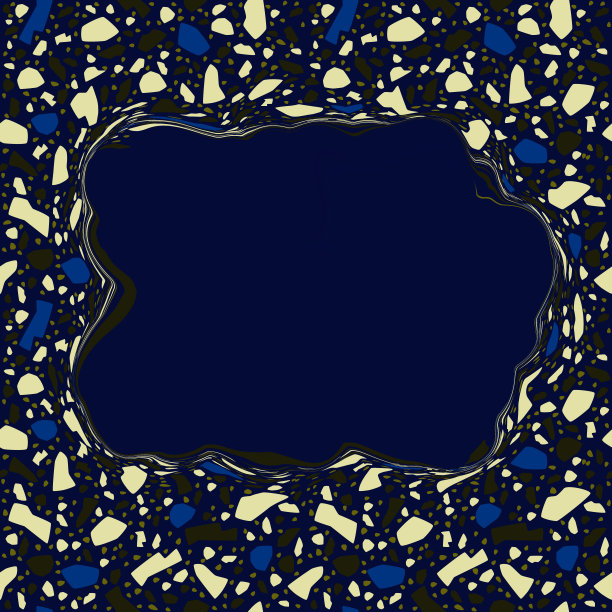 深蓝色抽象空间上的水磨石豪华风格的背景。大理石、石材、花岗岩、玻璃等自然色背景。高端印刷设计。副本的空间。测试模板。数码海报。现代的名片。图片下载