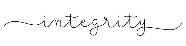 诚信黑色书法横幅图片下载