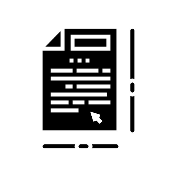 页面导航滚动字形图标矢量图图片下载