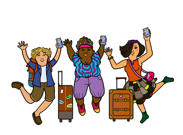 快乐自由的旅行图片下载