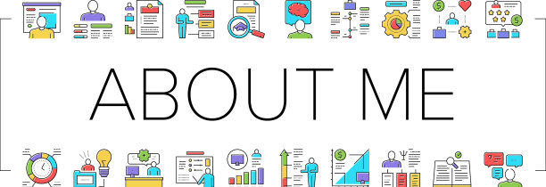 关于我的介绍收集图标集图片下载