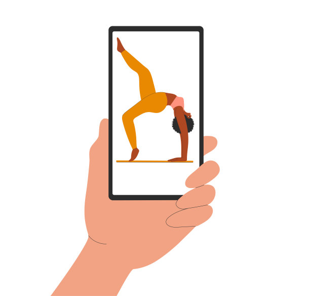 非裔美国妇女在家做瑜伽。图片下载