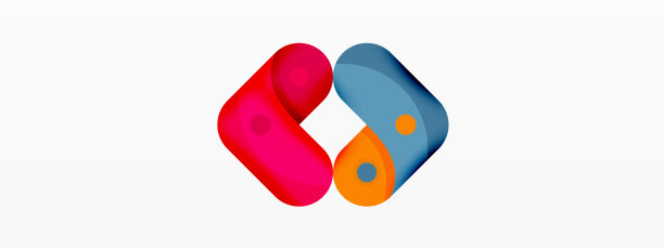 创意几何壁纸圆形箭头形状图片下载