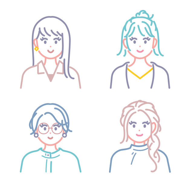 它是年轻女性的象征。向量。图片下载