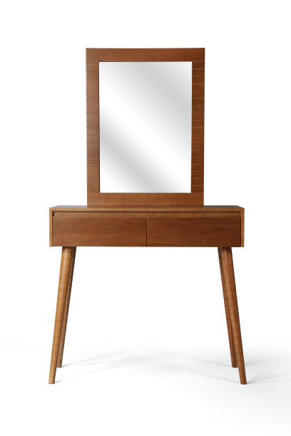 木制控制台孤立在白色背景上图片下载