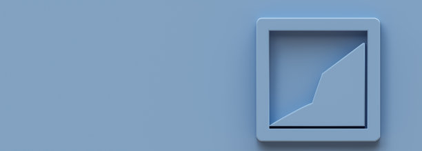 方块图，方块图粉彩蓝色背景，3D插图。图片下载