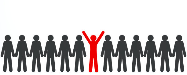 一排人，其中有一个人脱颖而出图片下载