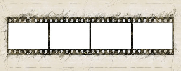 带空白空间的胶片条带纹理图片下载