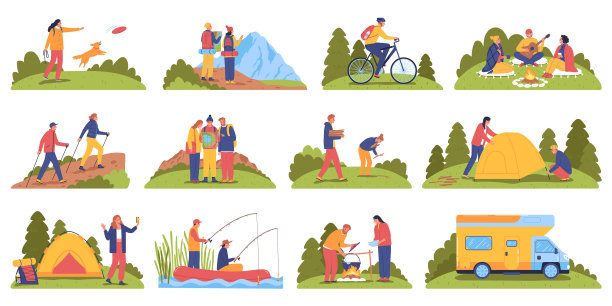 徒步旅行平组图片下载