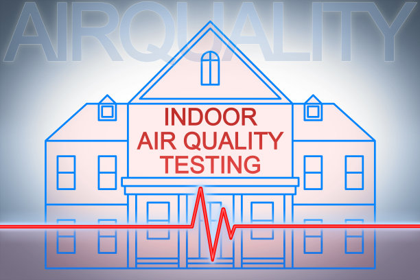 室内空气质量检测-概念，室内污染物检查表，美式家居图标图片下载