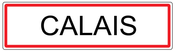 法国加莱市交通标志插图图片下载