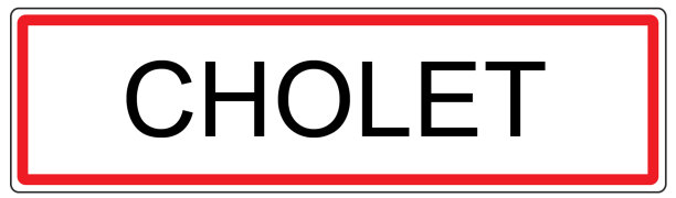 法国绍莱市交通标志插图图片下载