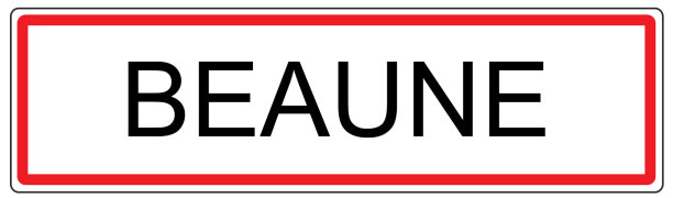 法国波恩市交通标志插图图片下载