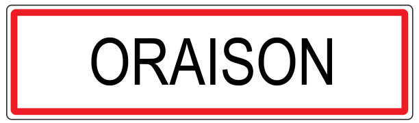 法国奥雷松市交通标志插图图片下载