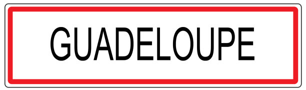 法国瓜德罗普市交通标志插图图片下载