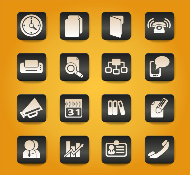 业务简单矢量图标图片下载