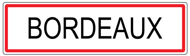 法国波尔多市交通标志插图图片下载