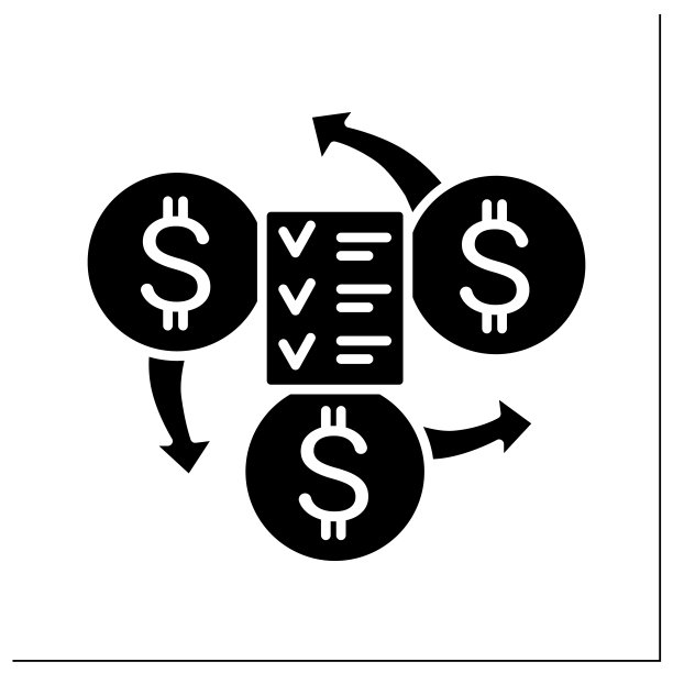 财务管理字形图标图片下载