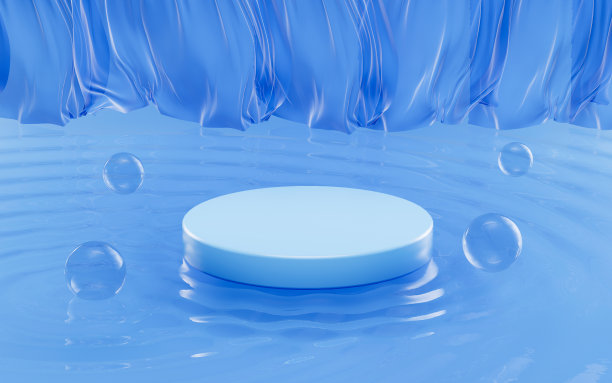 空幕背景舞台，3d渲染。图片下载