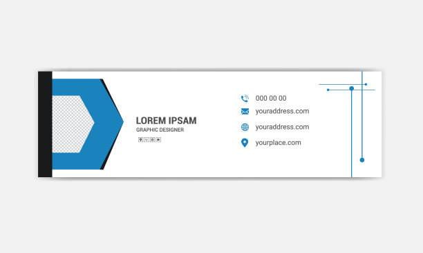 邮件签名设计模板。图片下载