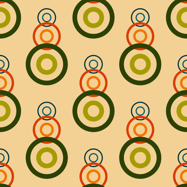 无缝复古图案壁纸图片下载