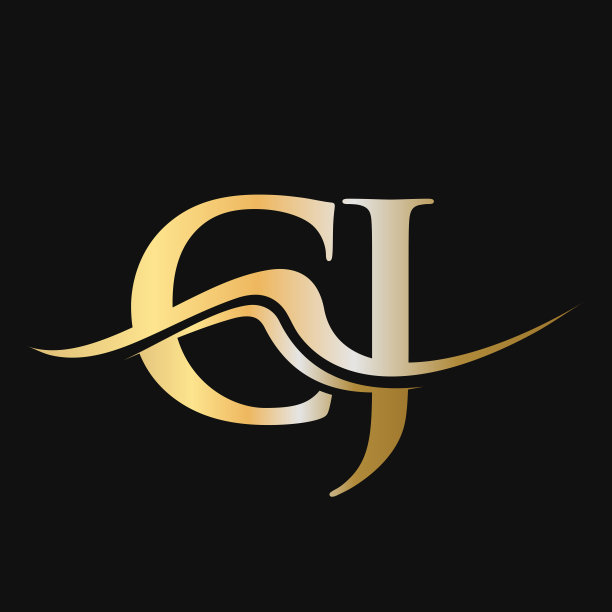 字母CJ标志设计。初始CJ标志类型模板的业务和公司标志图片下载