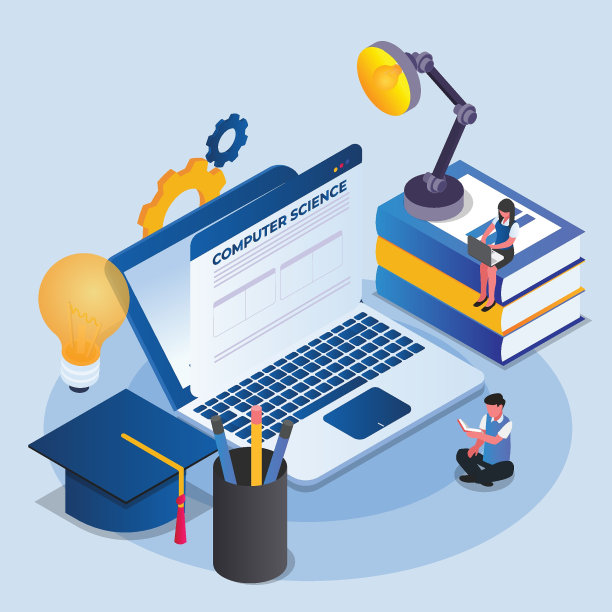 在线计算机科学学位等距三维图片下载