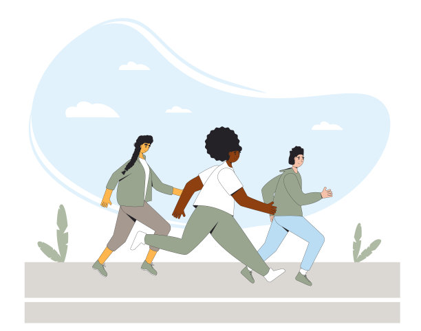 跑步的人。不同跑马拉松图片下载