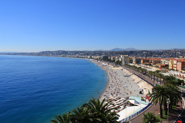 美丽的法国天使湾图片下载