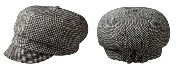 时尚帽子孤立在白色背景。颜色的帽子图片下载