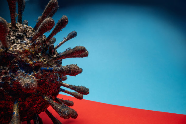 冠状病毒COVID-19 .冠状病毒疾病在细胞内传播。近距离图片下载